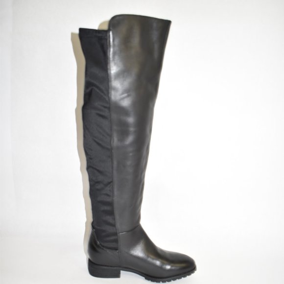 Blondo Presto Waterproof Knee Hi Boot Black Leather 7 B6718 - Picture 6 of 7